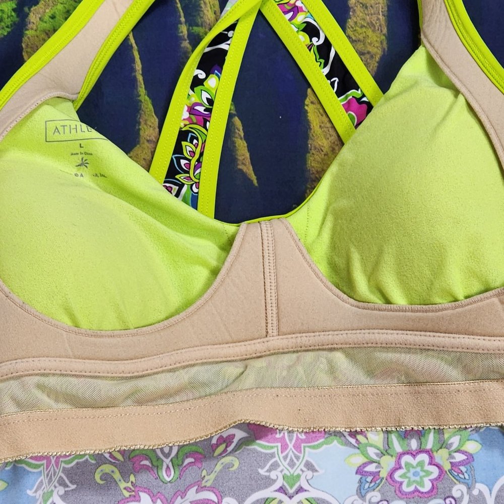 Athleta Tankini, Rashguard & Reversible Bikini Bottom Bundle sz L EXCELLENT - Picture 5 of 16